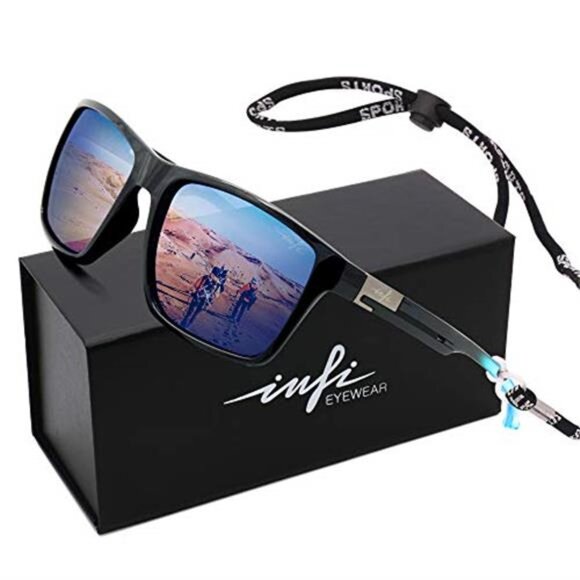 Fishing Polarized Sunglasses for Men Driving Running Golf Sports Glasses